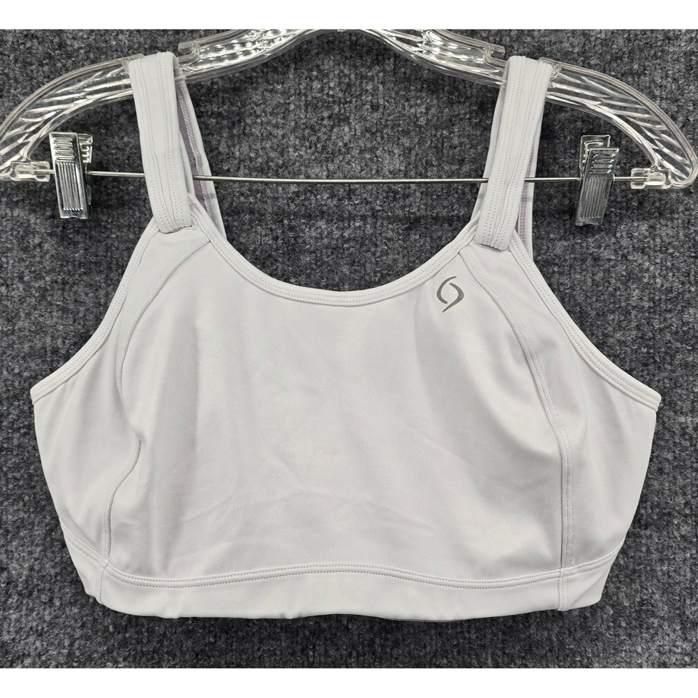 Brooks Moving Comfort Maia Sports Bra 36DD Gray High Impact Adjustable 20003